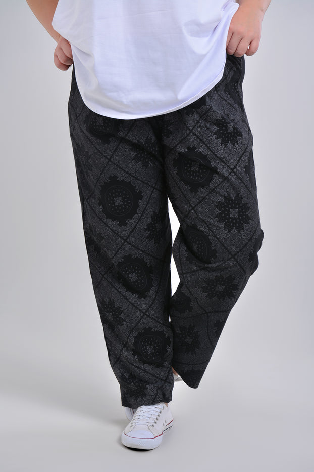 Knitted Printed Lycra Pants